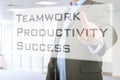 Business, technology and networking concept Royalty Free Stock Photo
