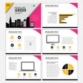 Business Template design set Presentation and brochure Annual report