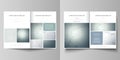 Business templates for bi fold brochure, magazine, flyer, booklet, report. Cover design template, vector layout in A4 Royalty Free Stock Photo