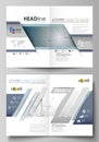 Business templates for bi fold brochure, magazine, flyer, booklet. Cover design template, vector layout in A4 size. DNA Royalty Free Stock Photo