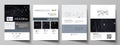 Business templates for brochure, flyer, annual report. Cover design template, vector layout in A4 size. Abstract Royalty Free Stock Photo