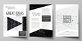 Business templates for brochure, flyer, annual report. Cover design template, vector layout in A4 size. Abstract Royalty Free Stock Photo