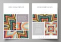 Business templates for brochure, flyer, booklet. Cover design template, abstract vector layout in A4 size. Tribal