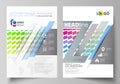 Business templates for brochure, magazine, flyer, annual report. Cover design template, vector layout in A4 size Royalty Free Stock Photo