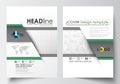 Business templates for brochure, magazine, flyer, booklet or annual report. Cover design template, easy editable blank Royalty Free Stock Photo