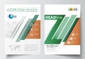 Business templates for brochure, magazine, flyer, booklet or annual report. Cover design template, easy editable blank Royalty Free Stock Photo