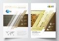 Business templates for brochure, magazine, flyer, booklet or annual report. Royalty Free Stock Photo