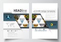 Business templates for brochure, magazine, flyer, booklet or annual report. Cover design template, easy editable vector Royalty Free Stock Photo