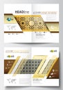 Business templates for brochure, magazine, flyer, booklet or annual report. Cover design template, flat layout in A4 Royalty Free Stock Photo