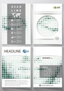 Business templates for brochure, magazine, flyer, booklet. Cover design template, Abstract layout in A4 size. Halftone Royalty Free Stock Photo