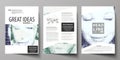 Business templates for brochure, magazine, flyer, booklet. Cover design template, Abstract layout in A4 size. Halftone Royalty Free Stock Photo