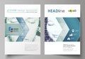 Business templates for brochure, magazine, flyer, booklet. Cover design template, Abstract layout in A4 size. Halftone Royalty Free Stock Photo