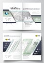 Business templates for brochure, magazine, flyer, booklet or report. Cover design, easy editable template, flat layout Royalty Free Stock Photo