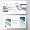 Business templates in HD format for presentation slides. Easy editable layouts in flat style, vector illustration Royalty Free Stock Photo