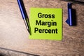 Business Term with Climbing Chart Graph - Gross Margin Percent