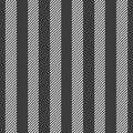 Business textile background seamless, fancy lines vertical pattern. Arabic stripe vector texture fabric in grey and white colors