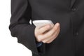 Business texting on his cell phone Royalty Free Stock Photo