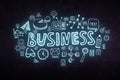 Business theme background . Mixed media Royalty Free Stock Photo
