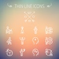 Business thin line icon