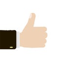 Business thumbs up.