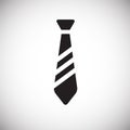 Business tie on white background