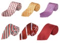 Business ties rolled up Royalty Free Stock Photo