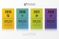 Business timeline infographic template. Calendar concept