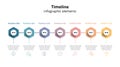 Business timeline workflow infographics. Corporate milestones gr