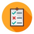 Business To do list Flat Icon Modern Style, Task List