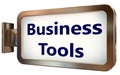 Business Tools on billboard background Royalty Free Stock Photo