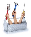 Business Tools Toolbox Toolkit Support Hand