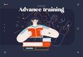 Business topics - advance training, web template