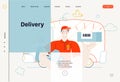 Business topics - delivery, web template