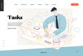 Business topics - tasks, web template