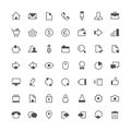 Business total icon set