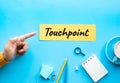 Business touchpoint for idea concepts.marketing and plan