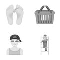 Business, trade, entertainment and other monochrome icon in cartoon style.fireman, work, fire icons in set collection. Royalty Free Stock Photo