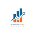 Business trading Finance Logo template vector icon design