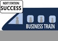 Business Train Departure to Success