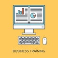 Business Training vector illustration concept Royalty Free Stock Photo