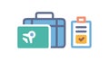 Business Travel Document Icon: Planning & Itineraries, vector design Generative AI Royalty Free Stock Photo