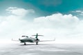 business travel with this minimalist shoot featuring a private plane.