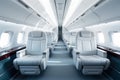 business travel with this minimalist shoot showcasing the interior of a private plane. Royalty Free Stock Photo