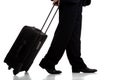 Business traveler or pilot with suitcase