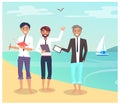 Business Travelling People Vector Illustration