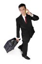 Business trip, high angle Royalty Free Stock Photo