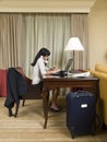 Business trip - working late Royalty Free Stock Photo