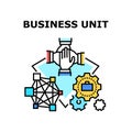 Business Unit Vector Concept Color Illustration