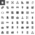 Business universal vector icons set