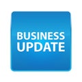 Business Update shiny blue square button